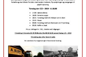 Foredrag i Nr.Galten Forsamlingshus af A.Blom Skanderborg og Frisenborg Landbrug