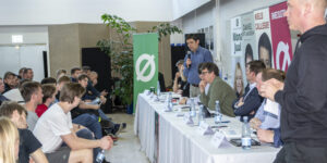 Politisk debat på Den jydske Haandværkerskole