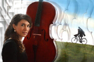 Koncerttur på tandemcykel med Ida Riegels og musikalisk ven på Ulstrup Slot.