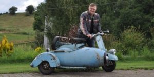 Motorlære i ungdomsskolen i Hadsten lagde grunden til interessen for gamle scootere
