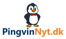 Logo med en lille pingvin