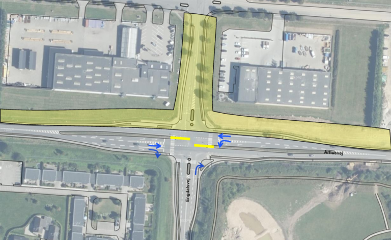 Kort over vejarbejde